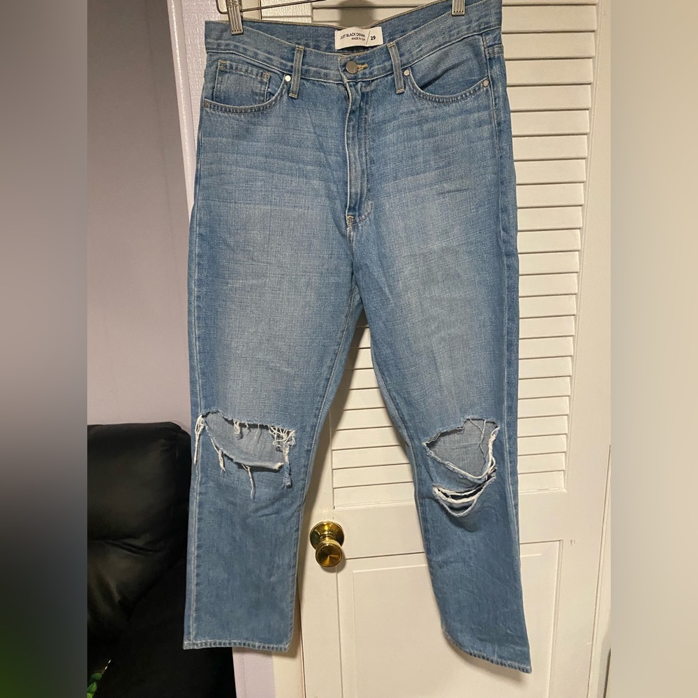 Just black denim jeans